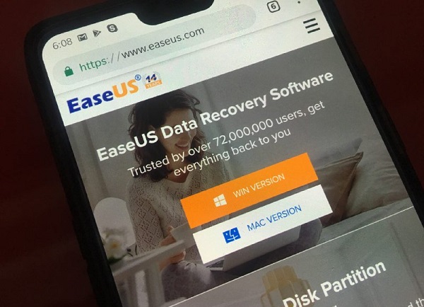EaseUS - a data recovery software for Windows and Mac