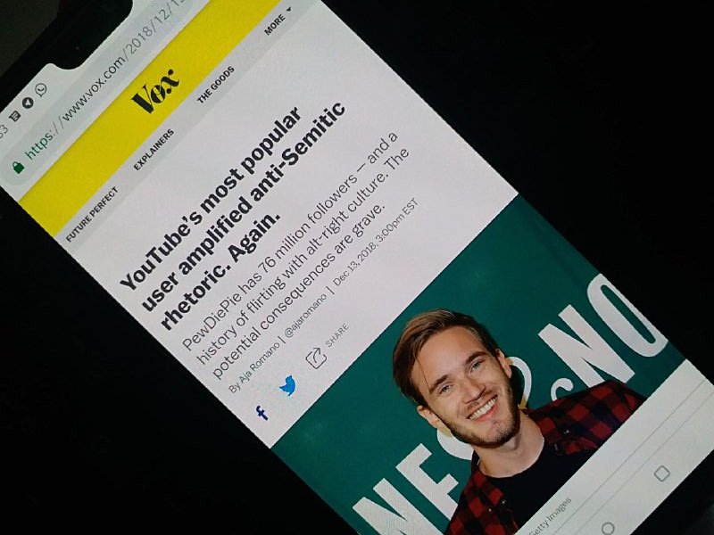 Vox journo who criticized PewDiePie receiving death and rape threats