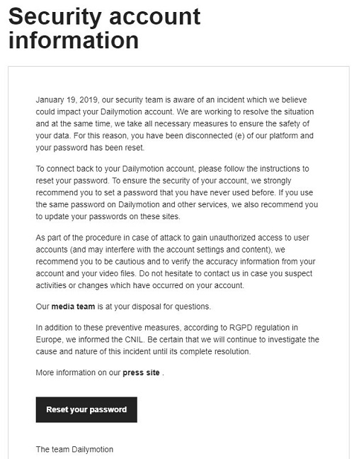 dailymotion-hacked-email