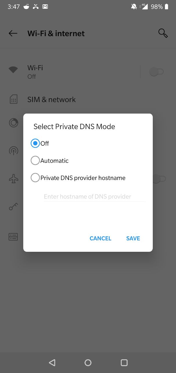 Did Xiaomi remove Private DNS feature from Android Pie based MIUI 10 