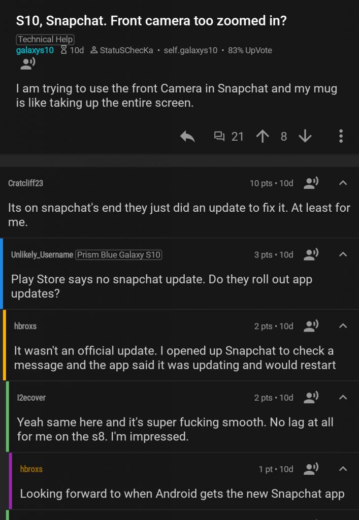 galaxy_s10_snapchat_update_reddit