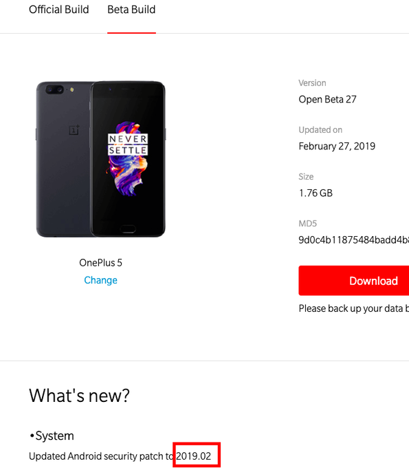 oneplus_5_open_beta_wrong_security_patch