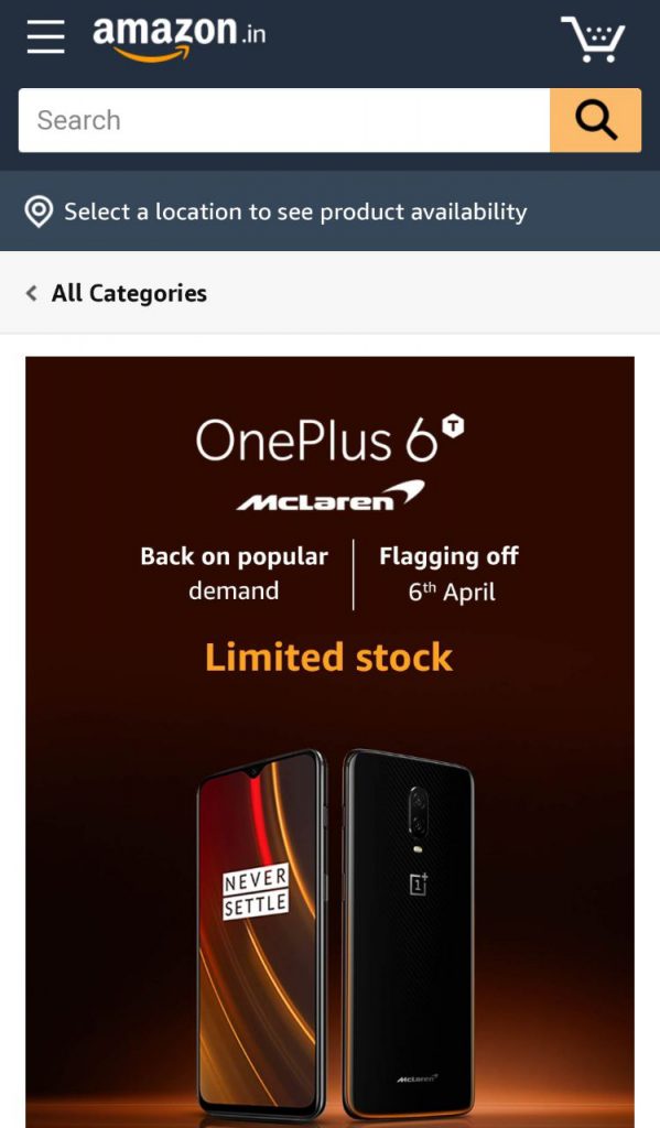 oneplus_6t_mclaren_open_sale_april_6_amazon_india
