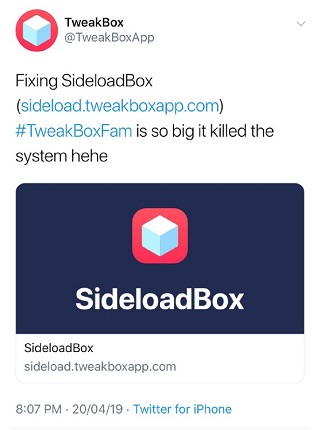 sideload-box-issue