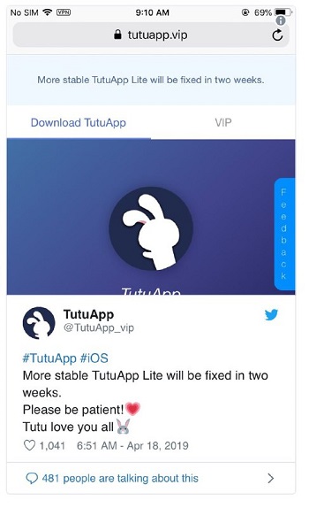 tutu-app-revoke-issue-update3