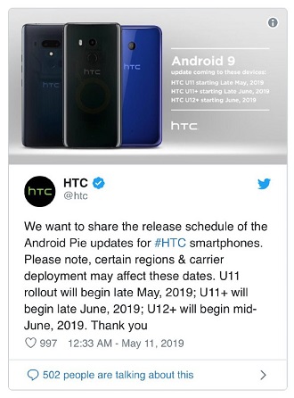 HTC-tweet