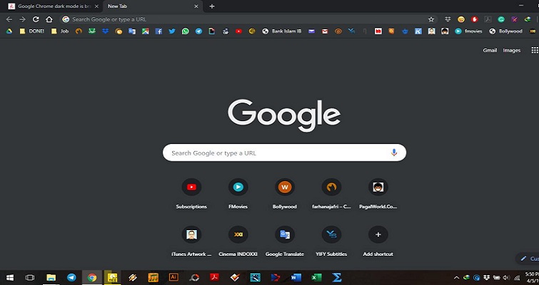 google drive app dark mode