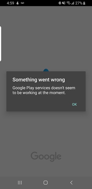 android-auto-google-play services issue