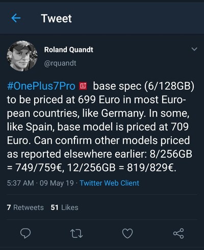 oneplus_7_pro_europe_base_price_roland_tweet