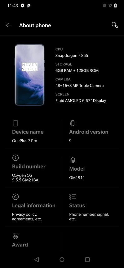 oneplus_7_pro_gm1911_oos_9.5.5.gm21ba_about