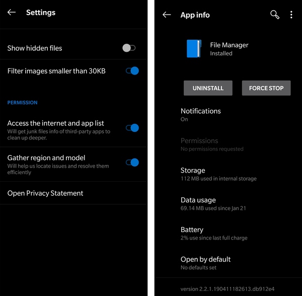 oneplus_file_manager_cleaner_permissions