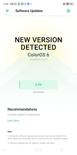 Realme1-ColorOS-6-update