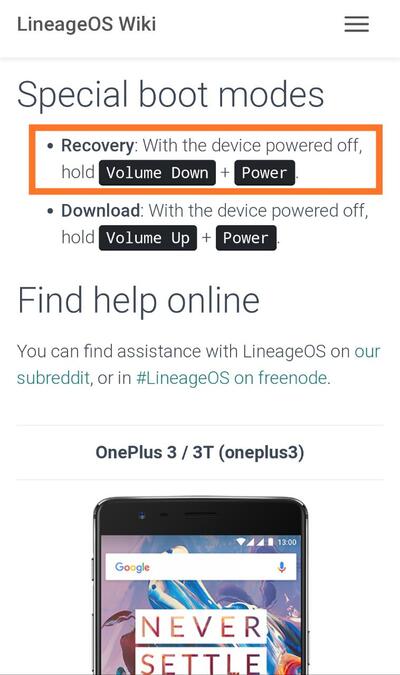 oneplus_3_3t_recovery_mode_los_wiki