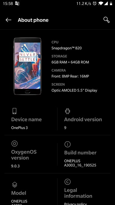 oneplus_3_oos_9.0.3_about_device