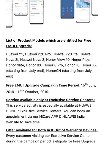 Honor-Huawei-phones-free-update