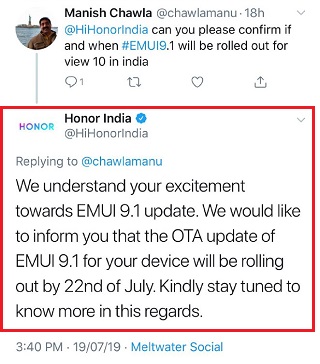 HonorView10-EMUI9.1-India