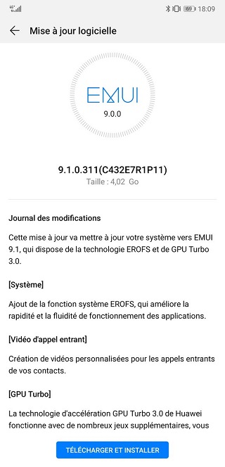 HuaweiP20-EMUI9.1-update-changelog1