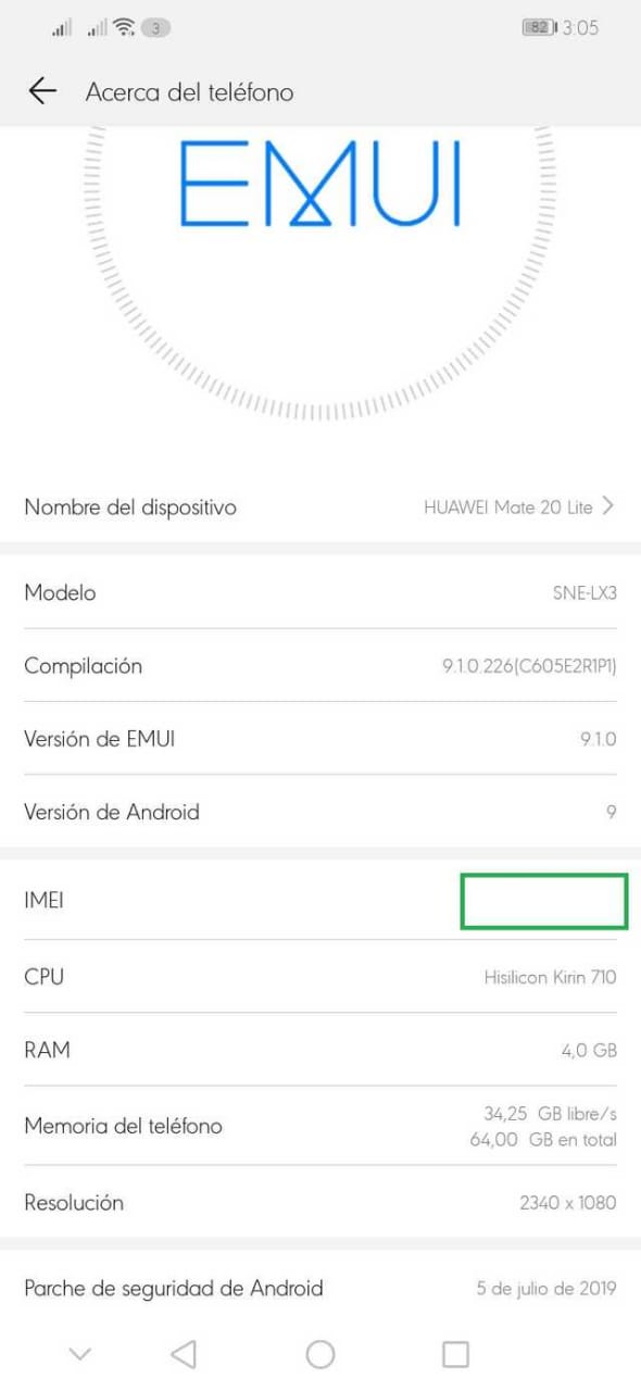 Huawei Mate 20 Lite EMUI 9.1 update