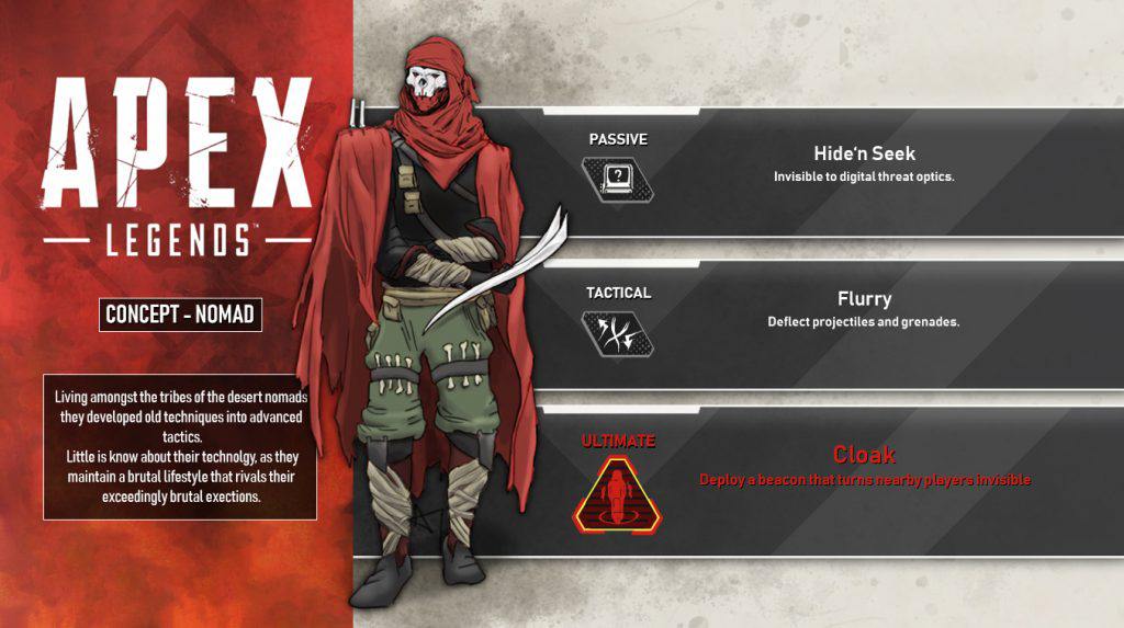 New Apex Legends character Nomad abilities leaked by data miner