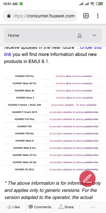 EMUI-9.1-update-schedule-for-Aug-Oct -2019