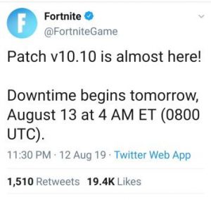 Fortnite-update
