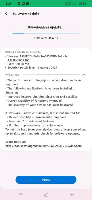 GalaxyA50-August-security-update