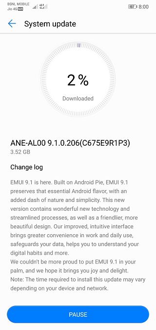 Huawei-P20-Lite-EMUI-9.1-update