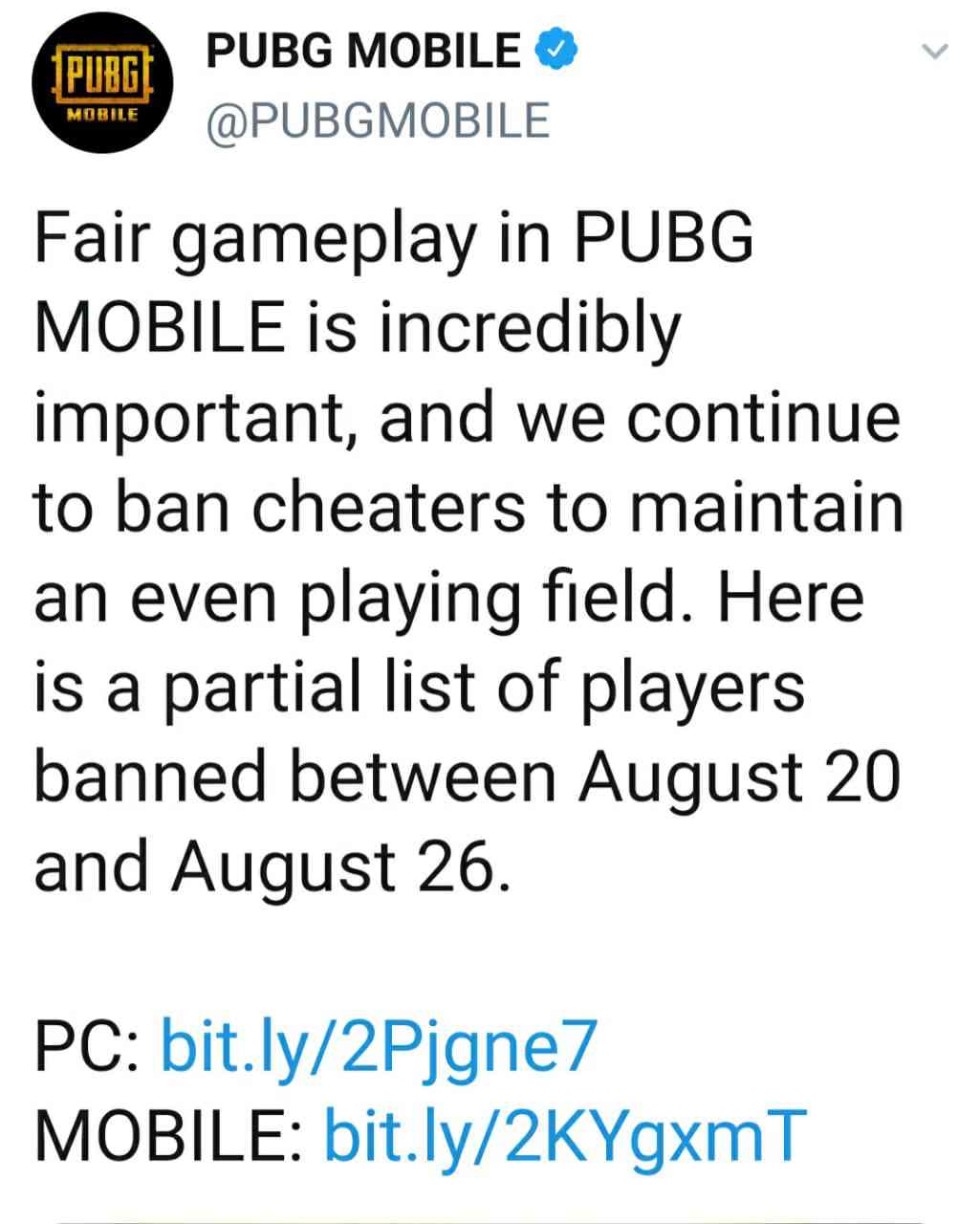 Pubg Mobile Banned Players List Revealed To Promote Fair Play Piunikaweb