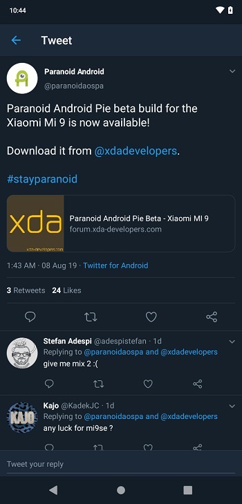 Paranoid-Android-for-Xiaomi-Mi-9