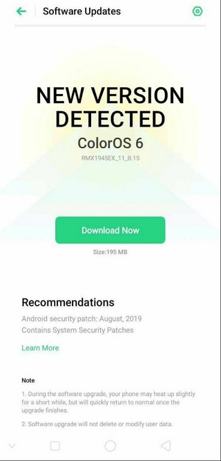 Realme-C2-August-update