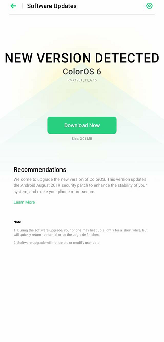 Realme-X-August-update