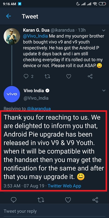 Vivo-V9-Youth-Android-Pie-update-2