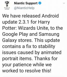 Wizards Unite black screen issue fix