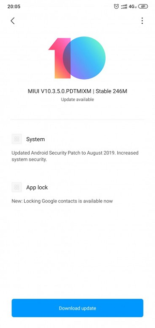 Xiaomi-Mi-8-Lite-August-update