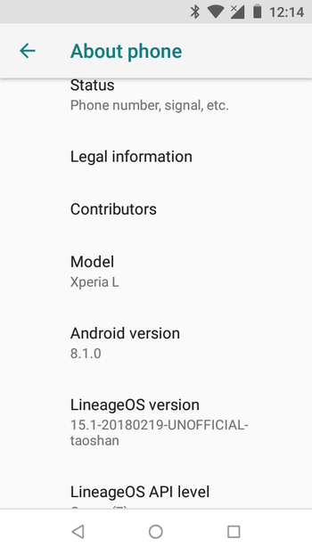 xperia_l_lineageos_15.1_about_device