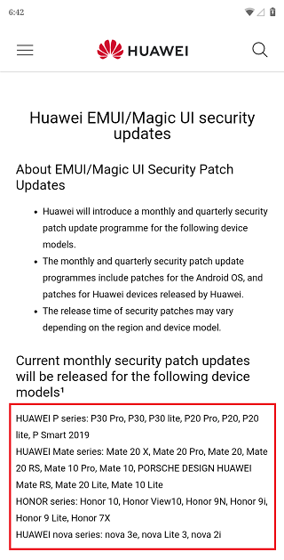 Huawei-monthly-security-updates