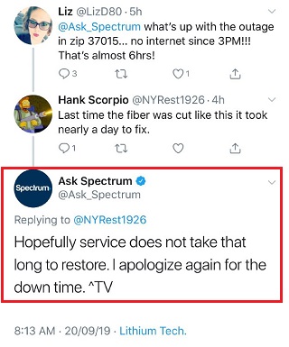 Spectrum-downtime-tweet