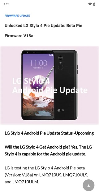 US-unlocked-LG-Stylo-4-Pie-update