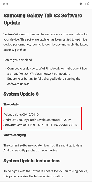 Verizon-Galaxy-Tab-S3-September-update