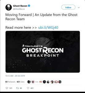 Ghost Recon Breakpoint: Developers set a future path for the game