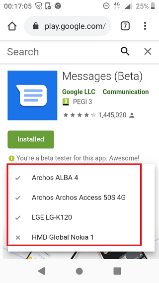 Nokia-Messages-bug