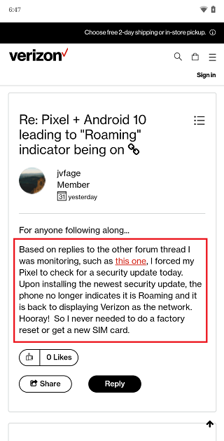 Pixel-Verizon-roaming-bug