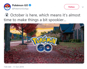 Pokemon Go Halloween Event