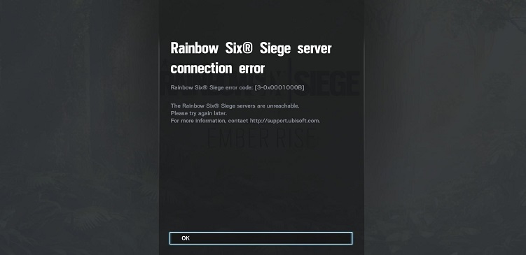 [April 22, 2021 outage] Rainbow Six Siege 'servers connection error' issue being looked into, says Ubisoft
