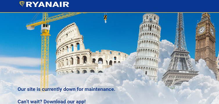 [Continuously updated] Ryanair website down and app not working due to technical issues