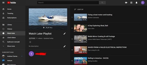 Watch later option in youtube sale