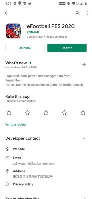 eFootball PES 2020 for Android