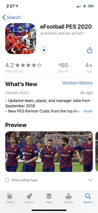 eFootball PES 2020 for iOS