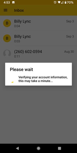 google pixel 3 sprint visual voicemail issue