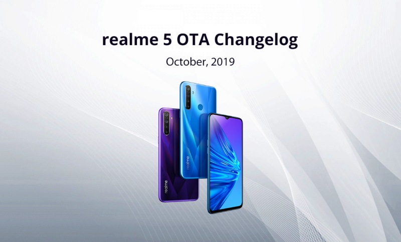 Realme 5 starts getting new bugfix update; Realme 2 Pro October patch delayed